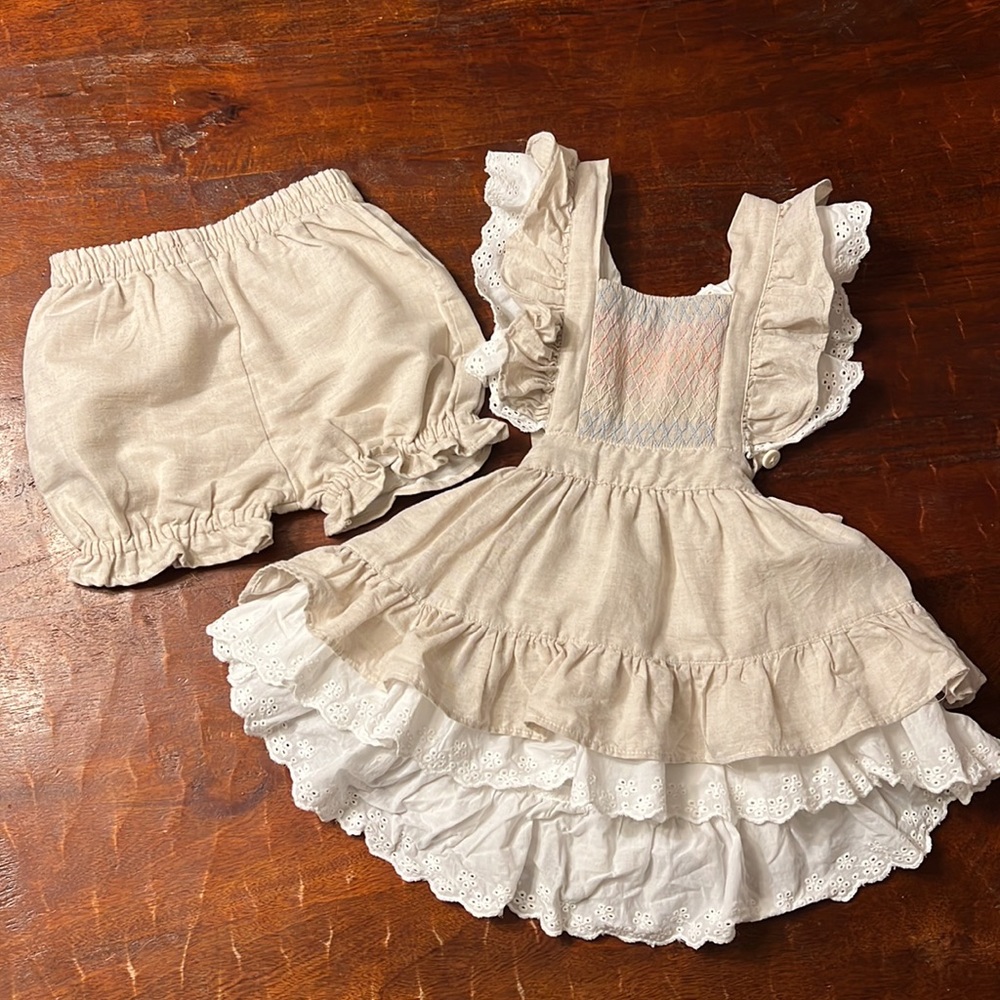 Well Dressed Wolf smocked Naomi 3T